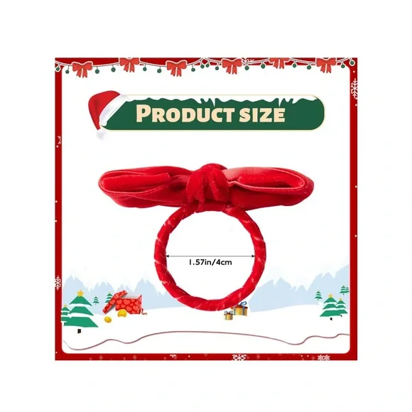 Christmas Napkin Rings Set of 6 - Picture 3 of 7